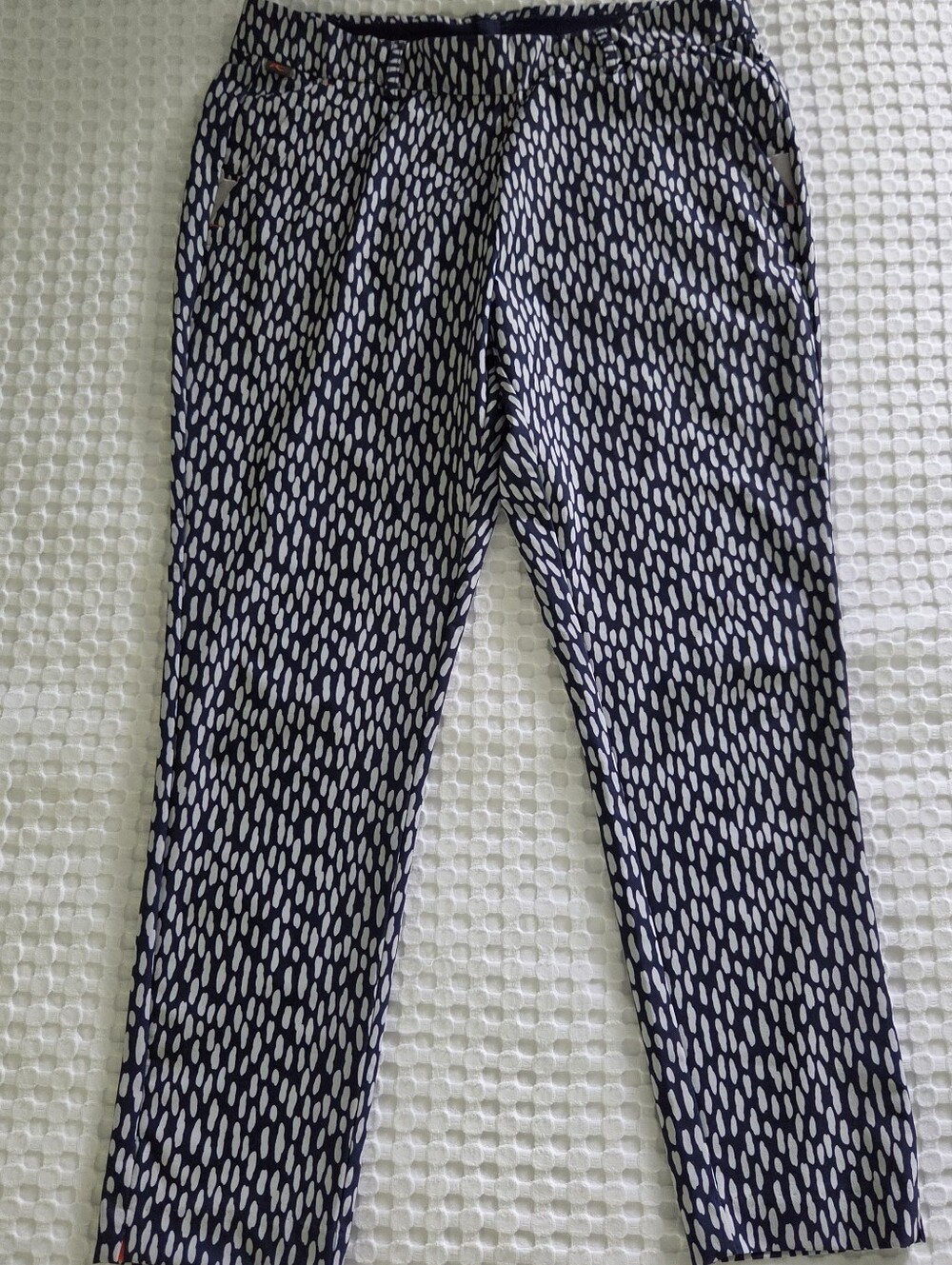 Women’s Navy and Gray Printed Golf Pants